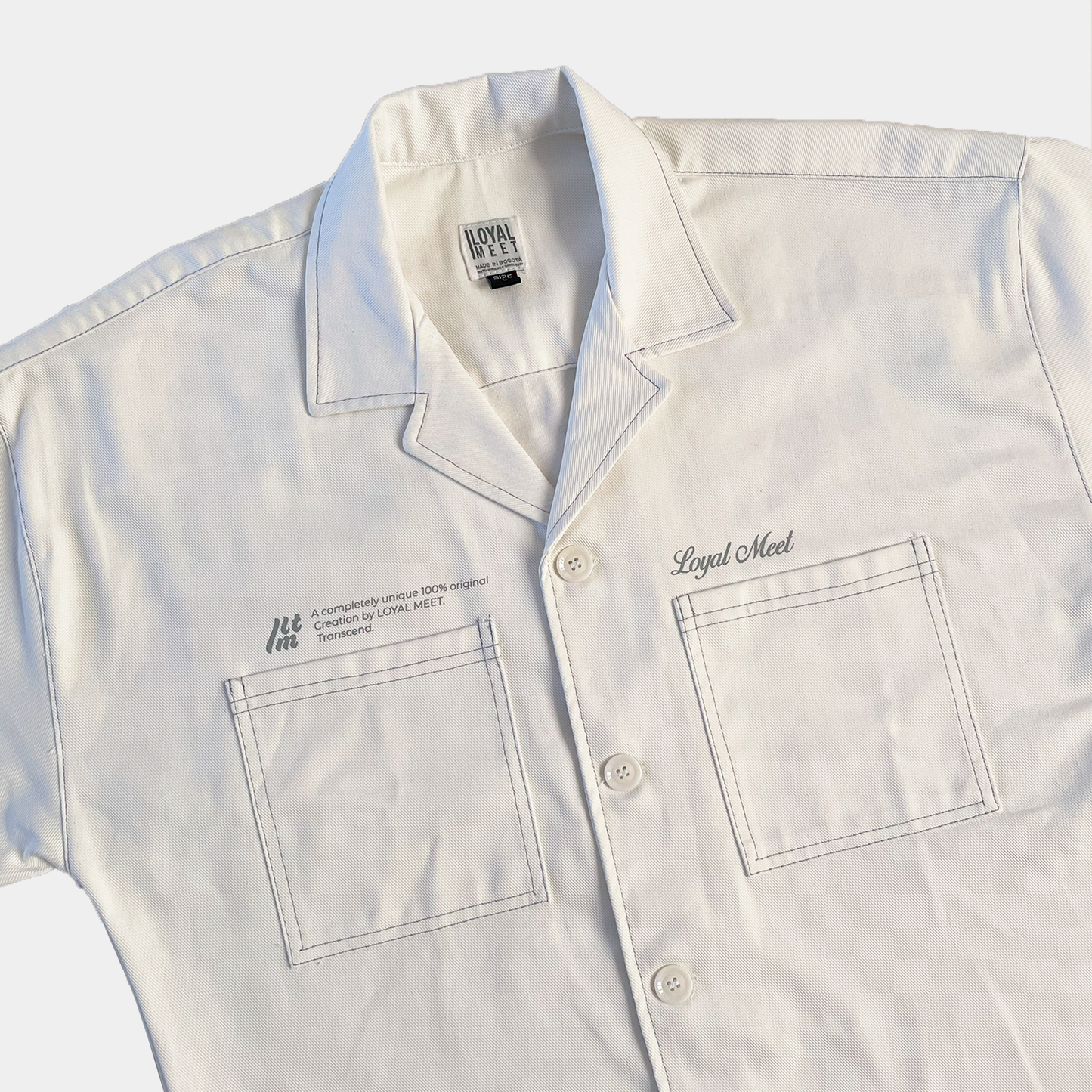 Camisa Boxy Fit TRANSCEND Marfil
