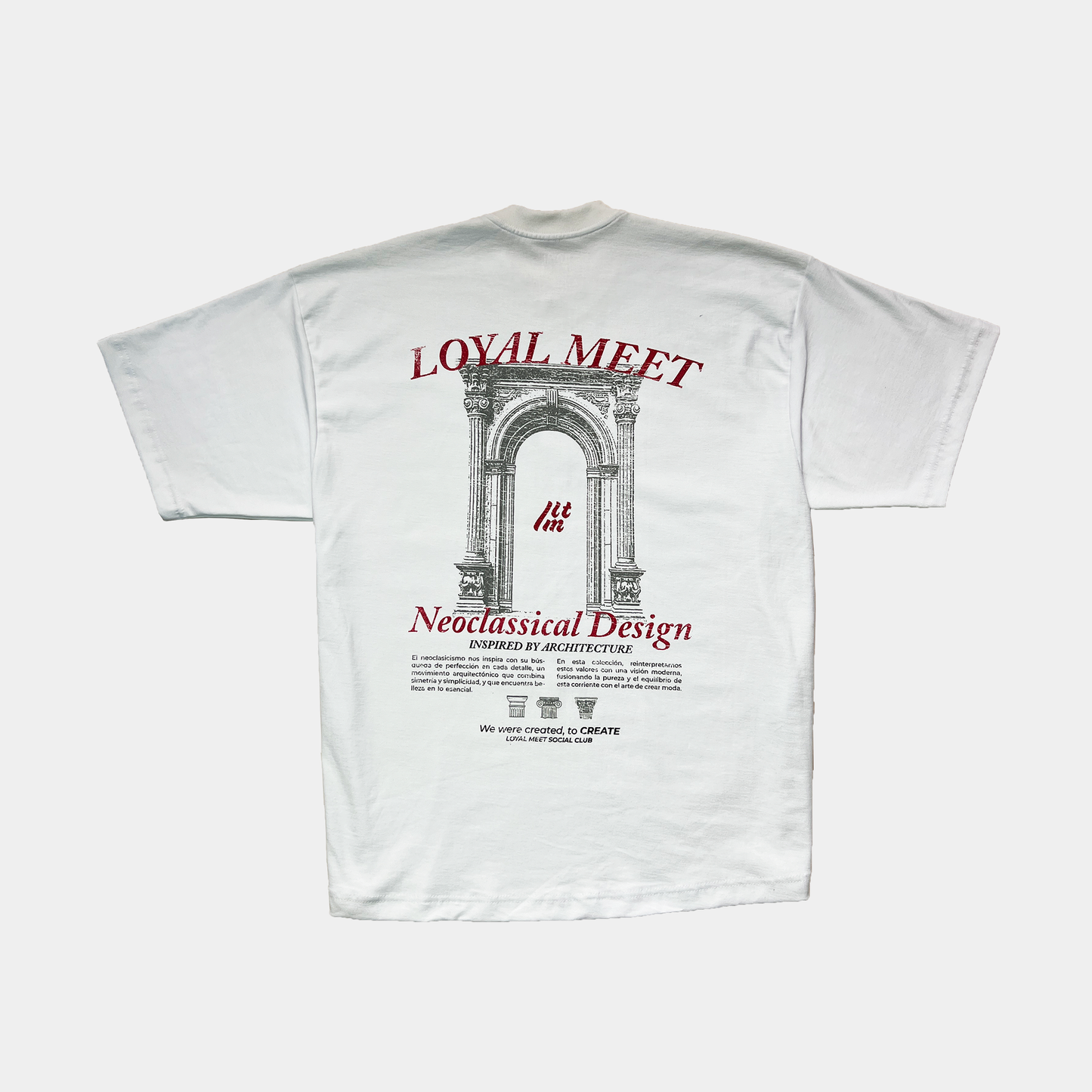 CAMISETA OVERSIZE NEOCLASSICAL BLANCA