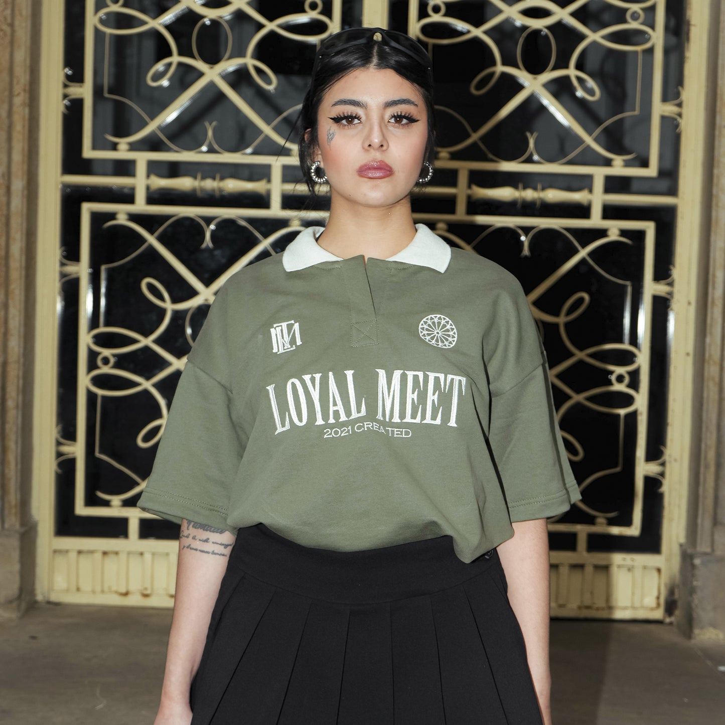 CAMISETA BOXY FIT POLO CREATED VERDE