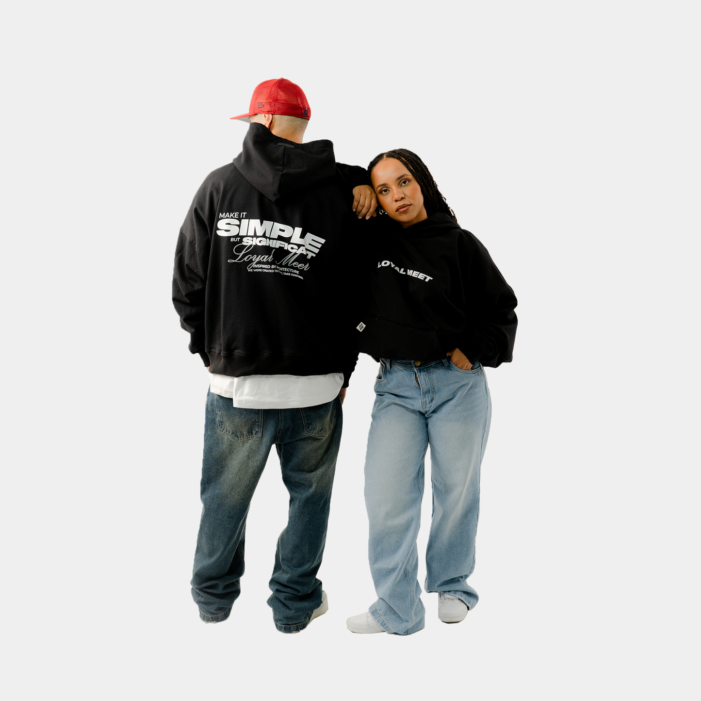 HOODIE NEOCLASIC MAKE SIMPLE NEGRO