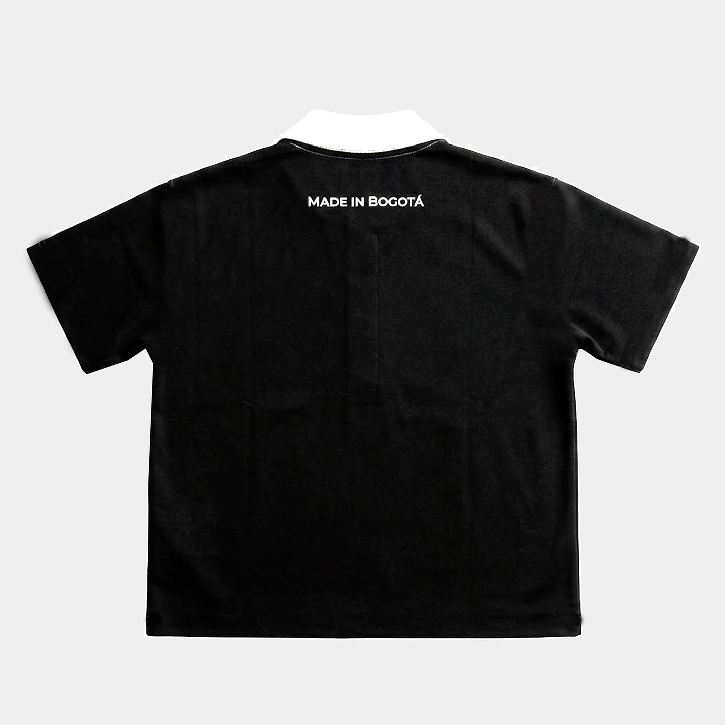 CAMISETA BOXY FIT POLO CREATED NEGRA