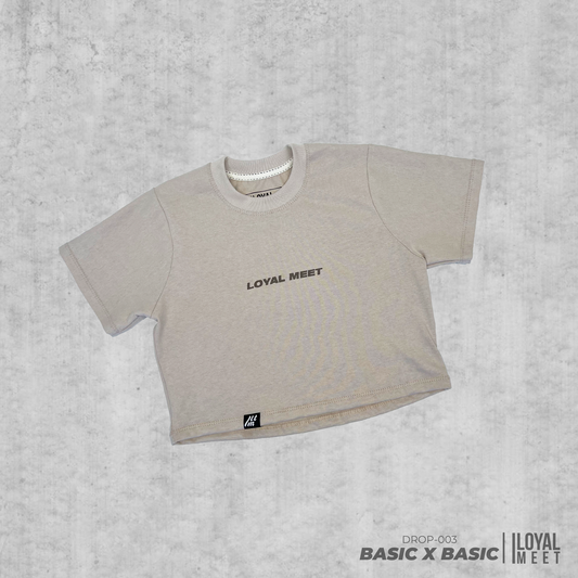BABY TEE BASIC BEIGE