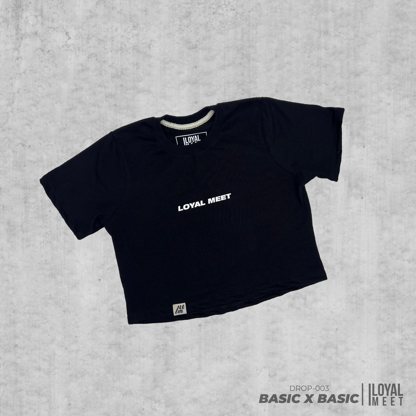BABY TEE BASIC NEGRO