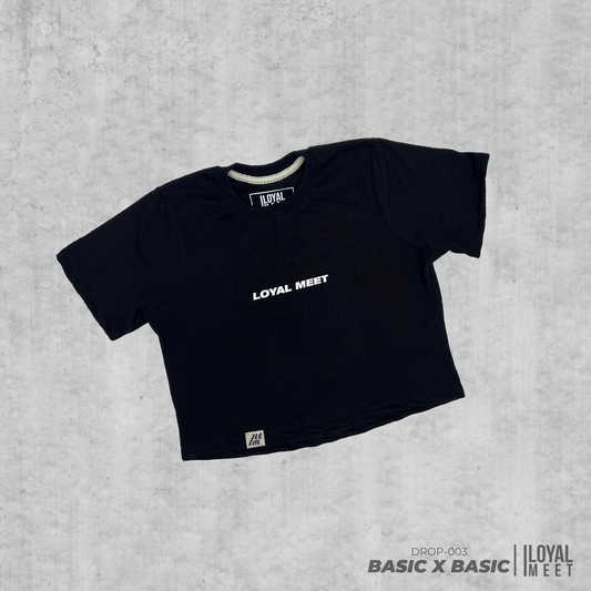 BABY TEE BASIC NEGRO
