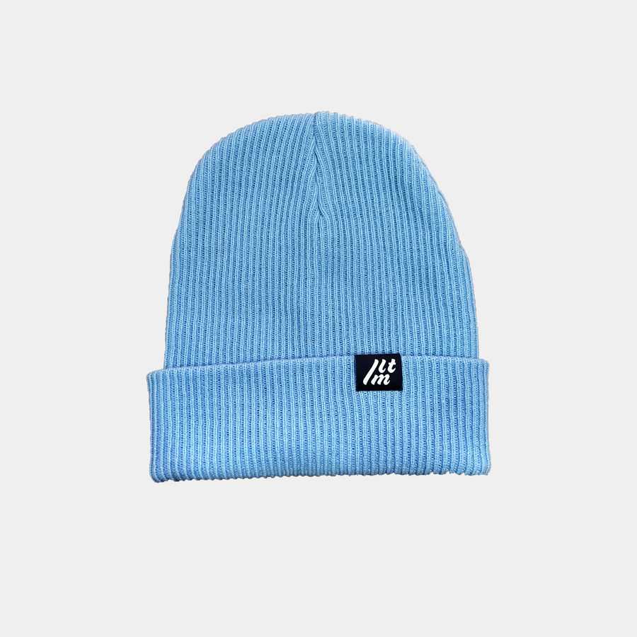 CUFFED BEANIE AZUL CLARO