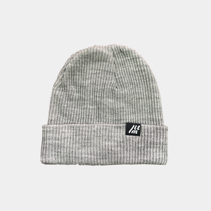 CUFFED BEANIE GRIS LARGO