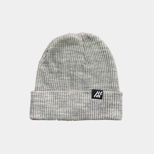 CUFFED BEANIE GRIS LARGO