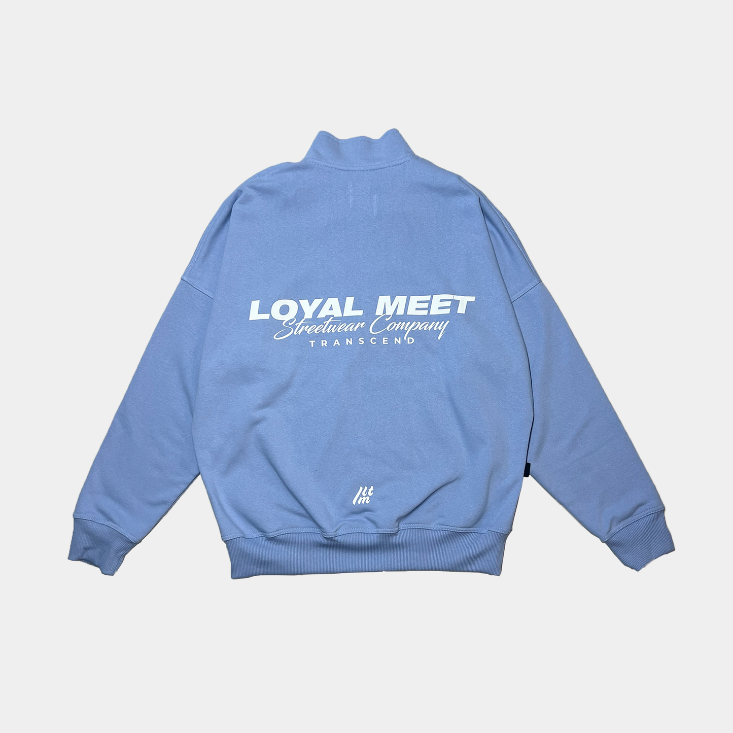 BUZO MOCKNECK AZUL CLARO