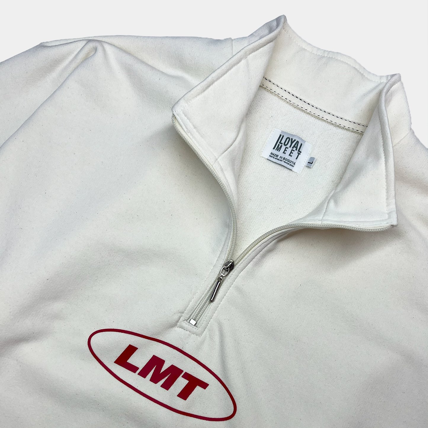 Buzo Mockneck marfil