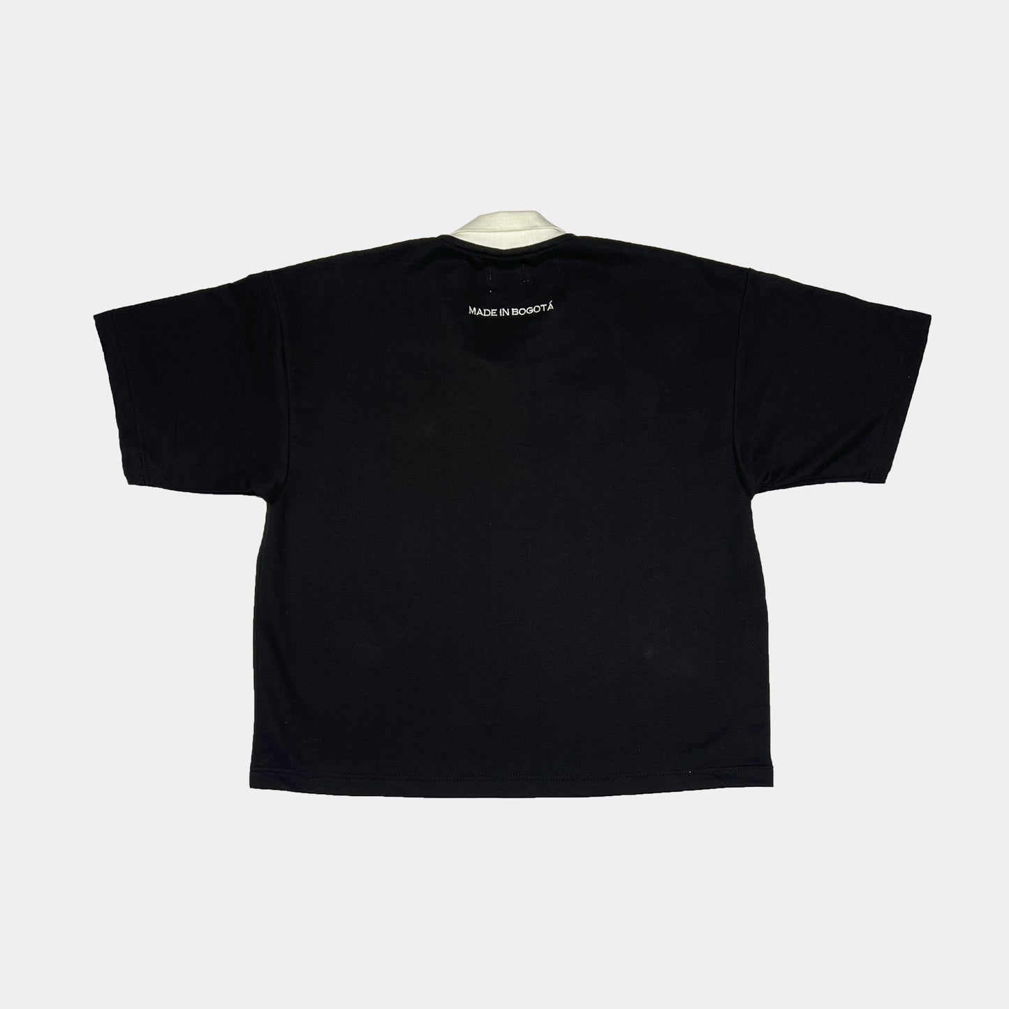 CAMISETA BOXY FIT POLO CREATED NEGRA
