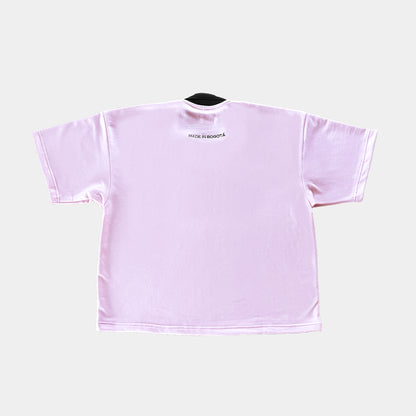 CAMISETA BOXY FIT POLO CREATED ROSADA