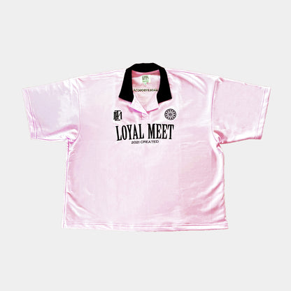 CAMISETA BOXY FIT POLO CREATED ROSADA