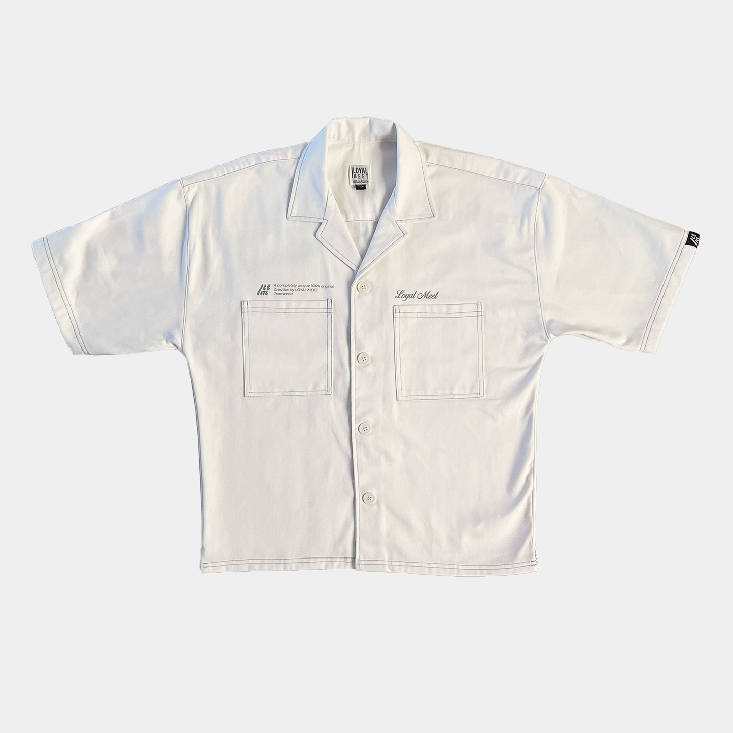 Camisa Boxy Fit TRANSCEND Marfil
