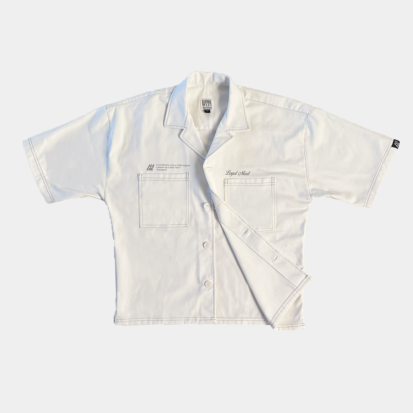 Camisa Boxy Fit TRANSCEND Marfil