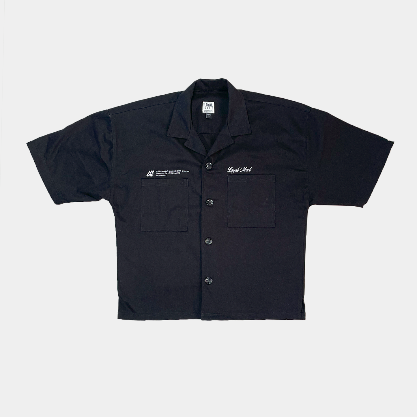 Camisa Boxy Fit TRANSCEND Negra