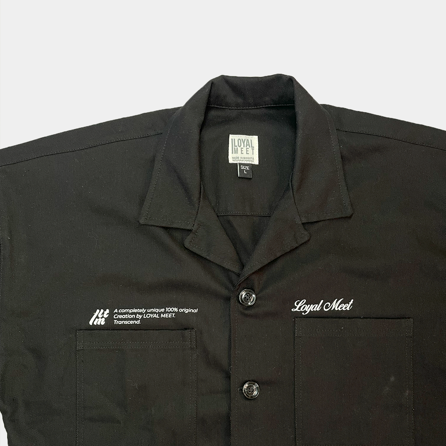 Camisa Boxy Fit TRANSCEND Negra