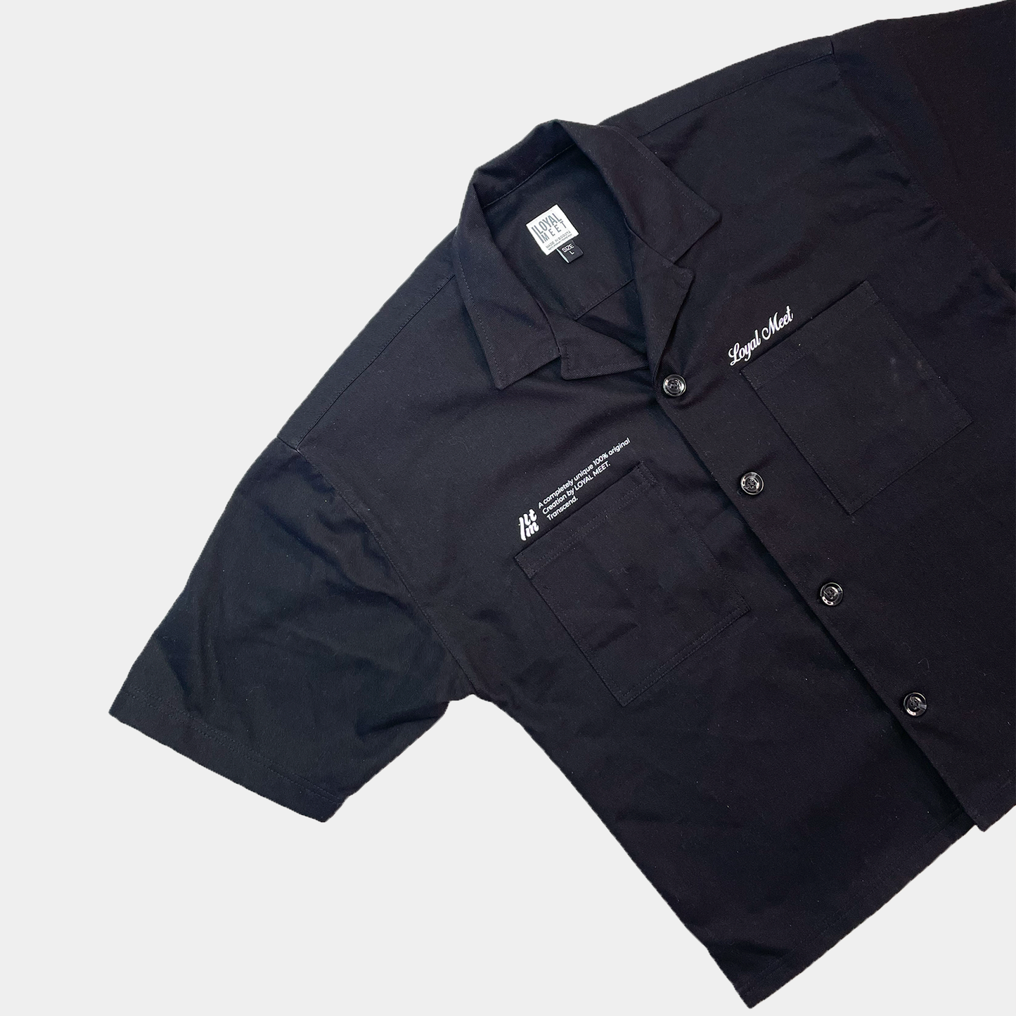 Camisa Boxy Fit TRANSCEND Negra