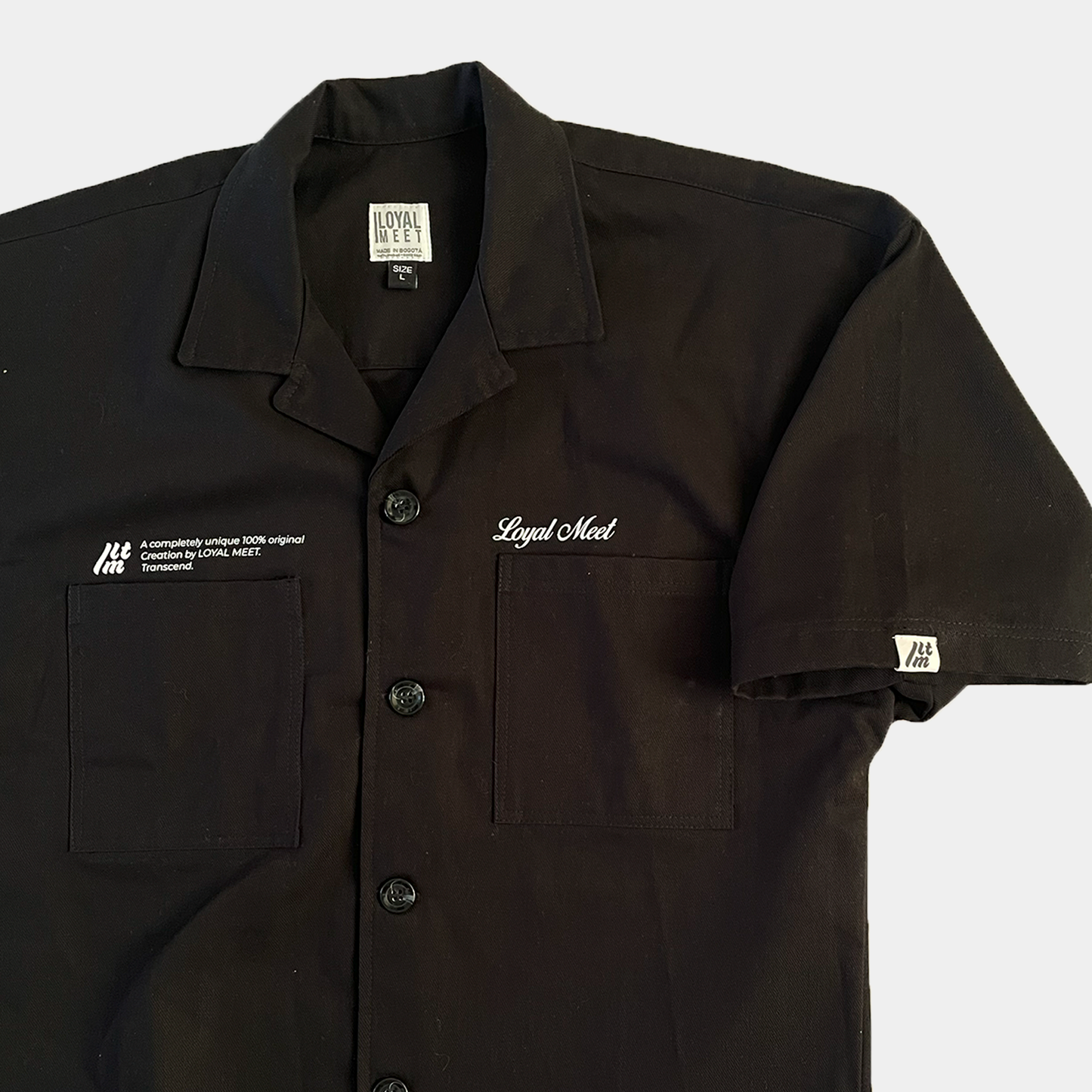 Camisa Boxy Fit TRANSCEND Negra