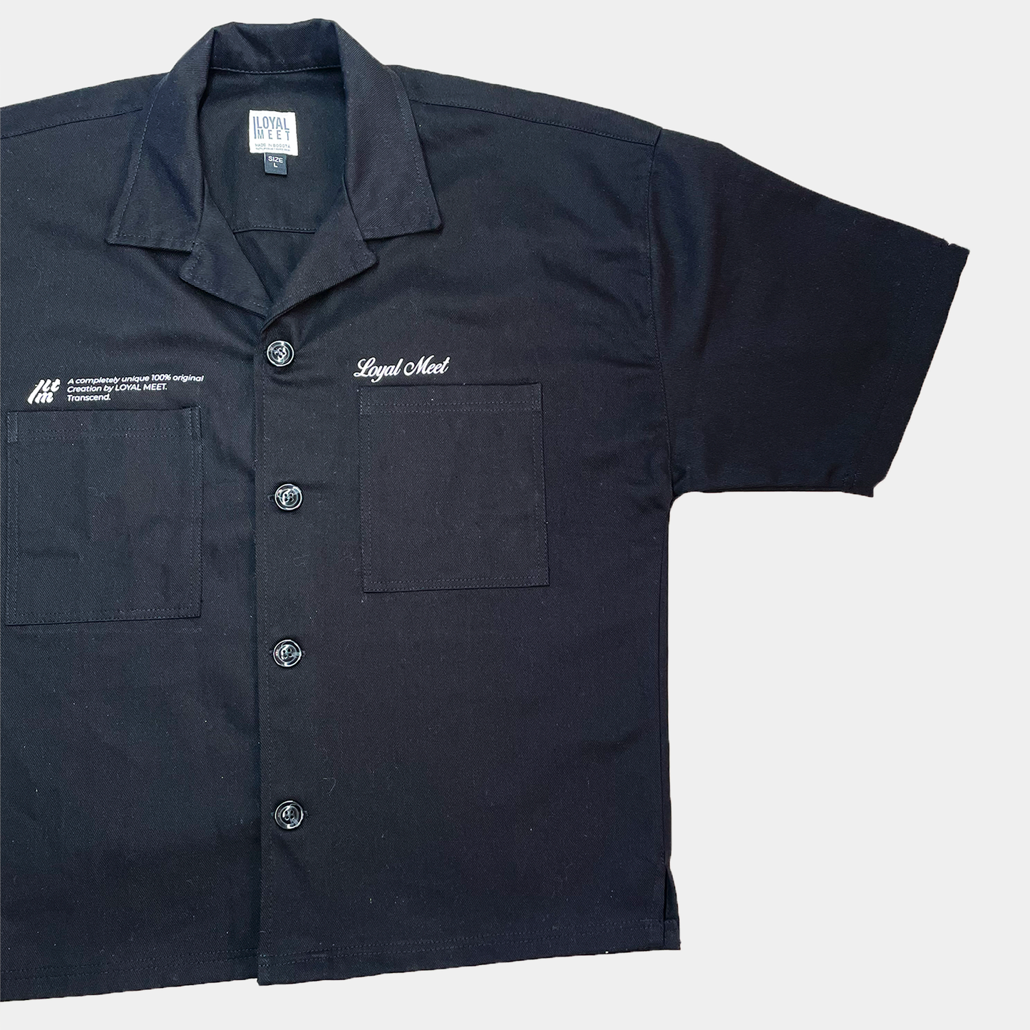 Camisa Boxy Fit TRANSCEND Negra