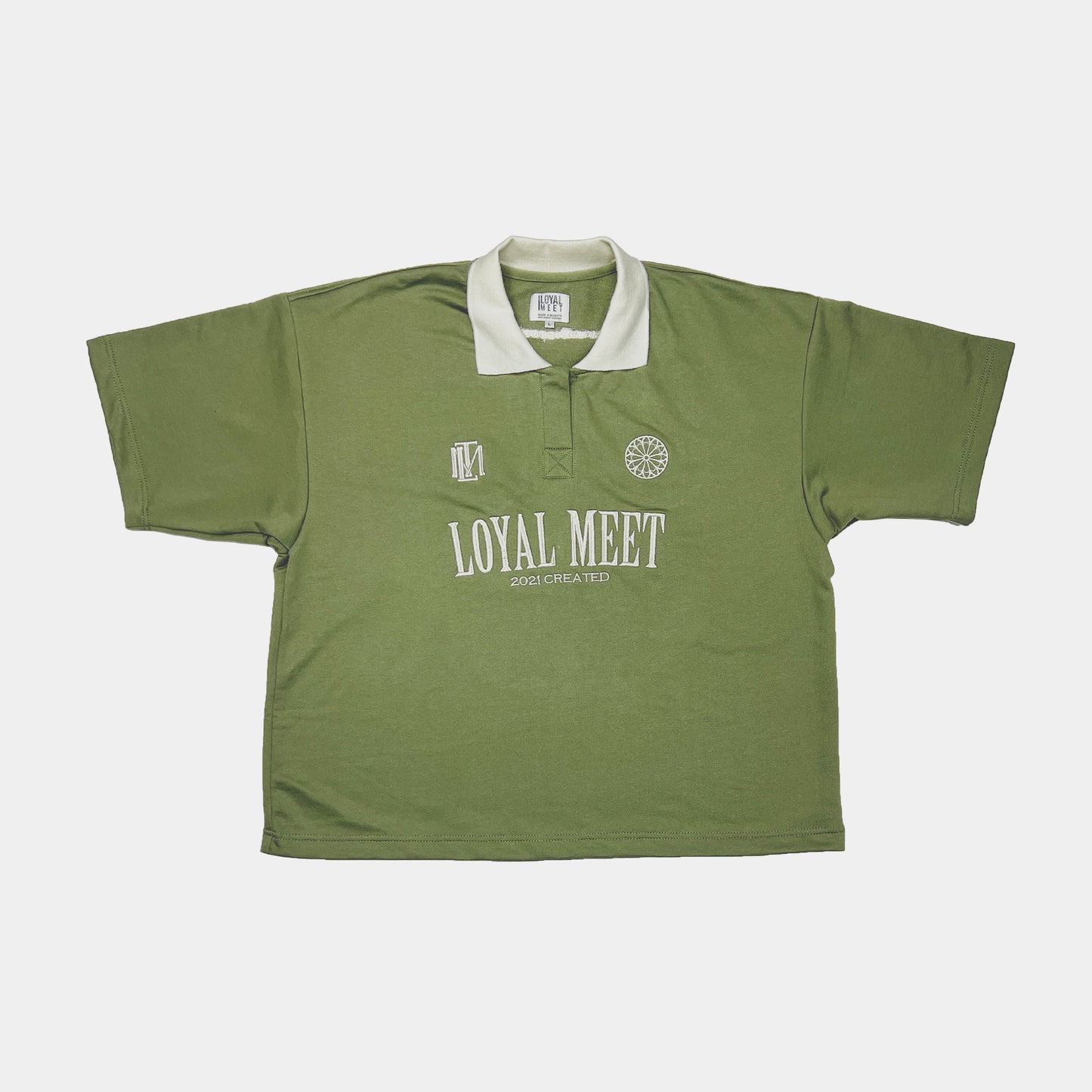 CAMISETA BOXY FIT POLO CREATED VERDE