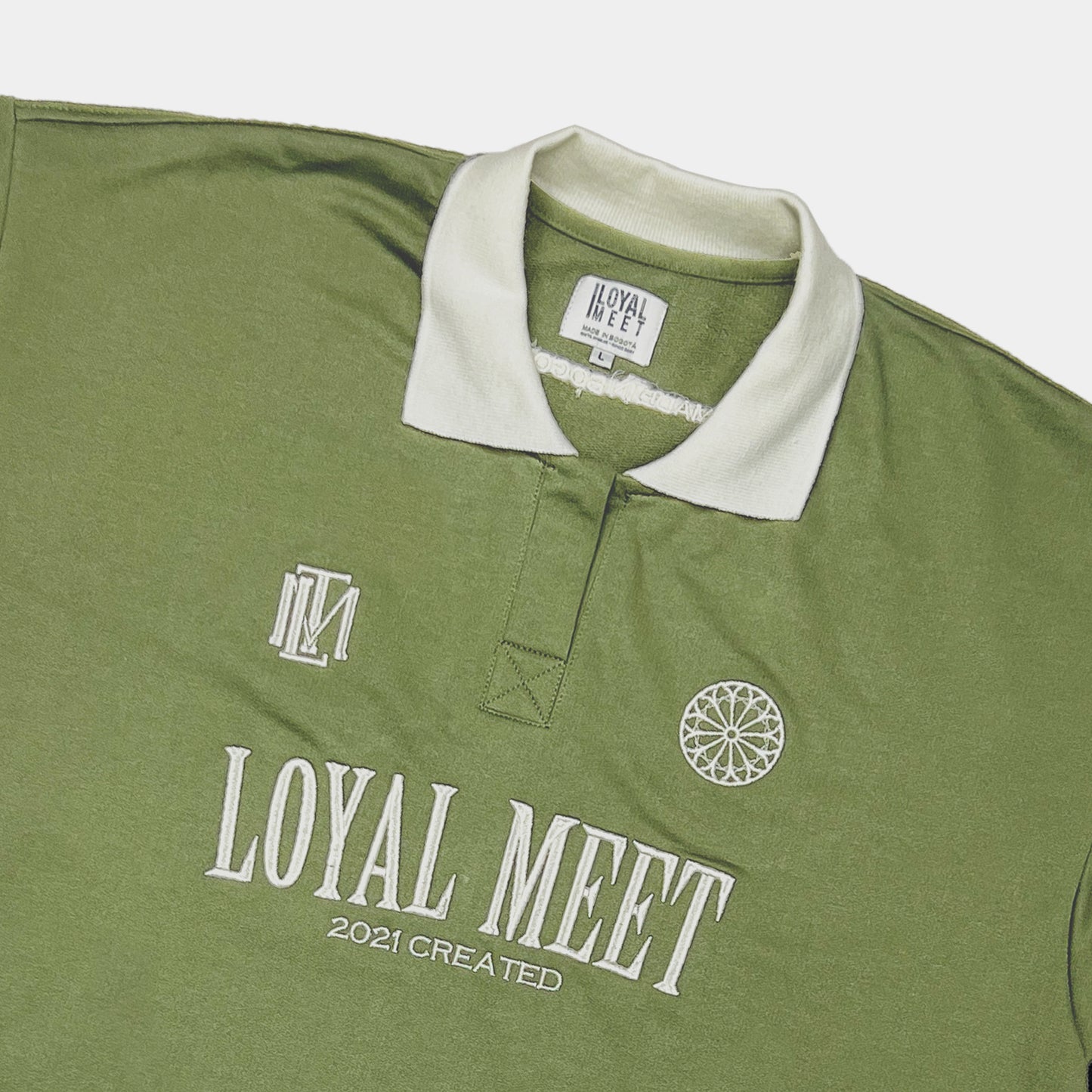 CAMISETA BOXY FIT POLO CREATED VERDE