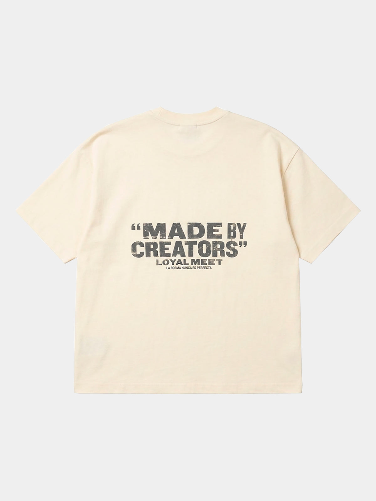 CAMISETA OVERSIZE CREATORS MARFIL