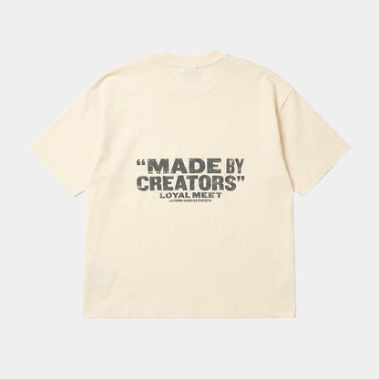 CAMISETA OVERSIZE CREATORS MARFIL