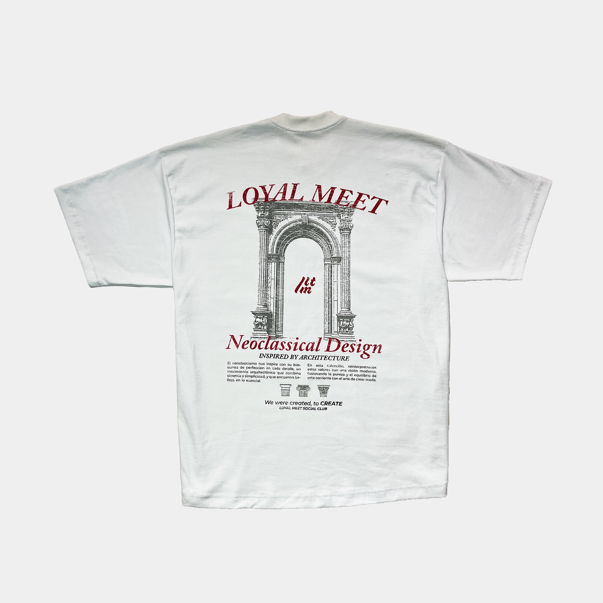 CAMISETA OVERSIZE NEOCLASSICAL BLANCA