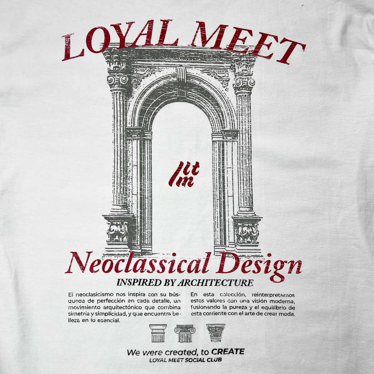 CAMISETA OVERSIZE NEOCLASSICAL BLANCA