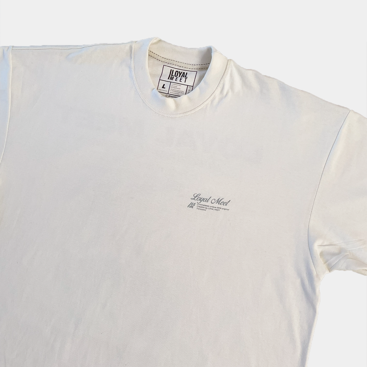 Camiseta oversize TRANSCEND Marfil