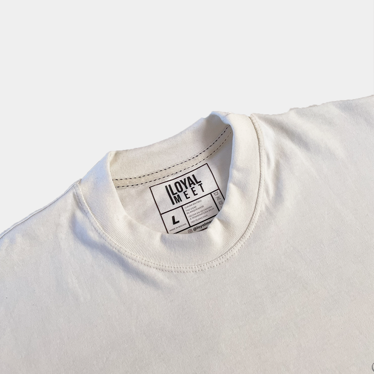 Camiseta oversize TRANSCEND Marfil