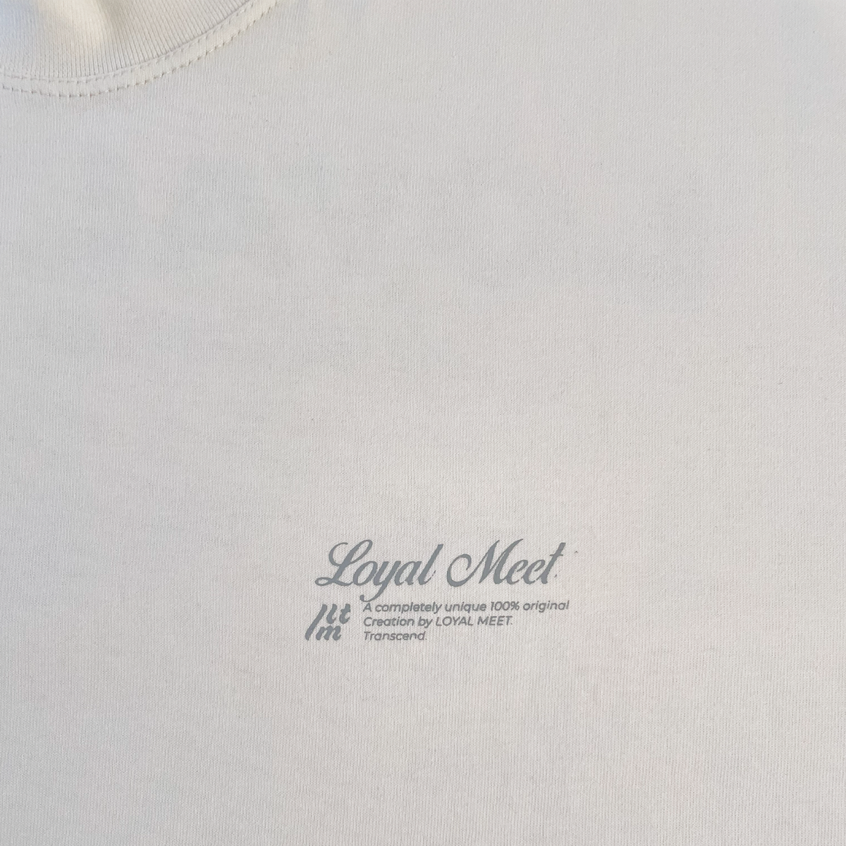 Camiseta oversize TRANSCEND Marfil