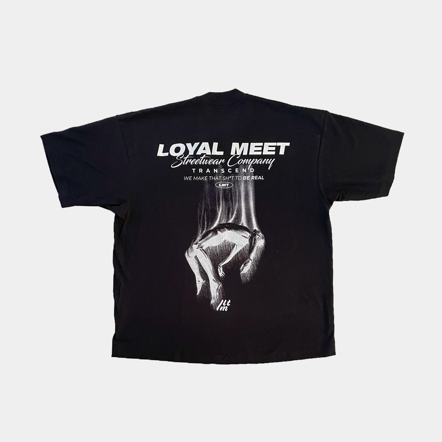 Camiseta oversize TRANSCEND Negra