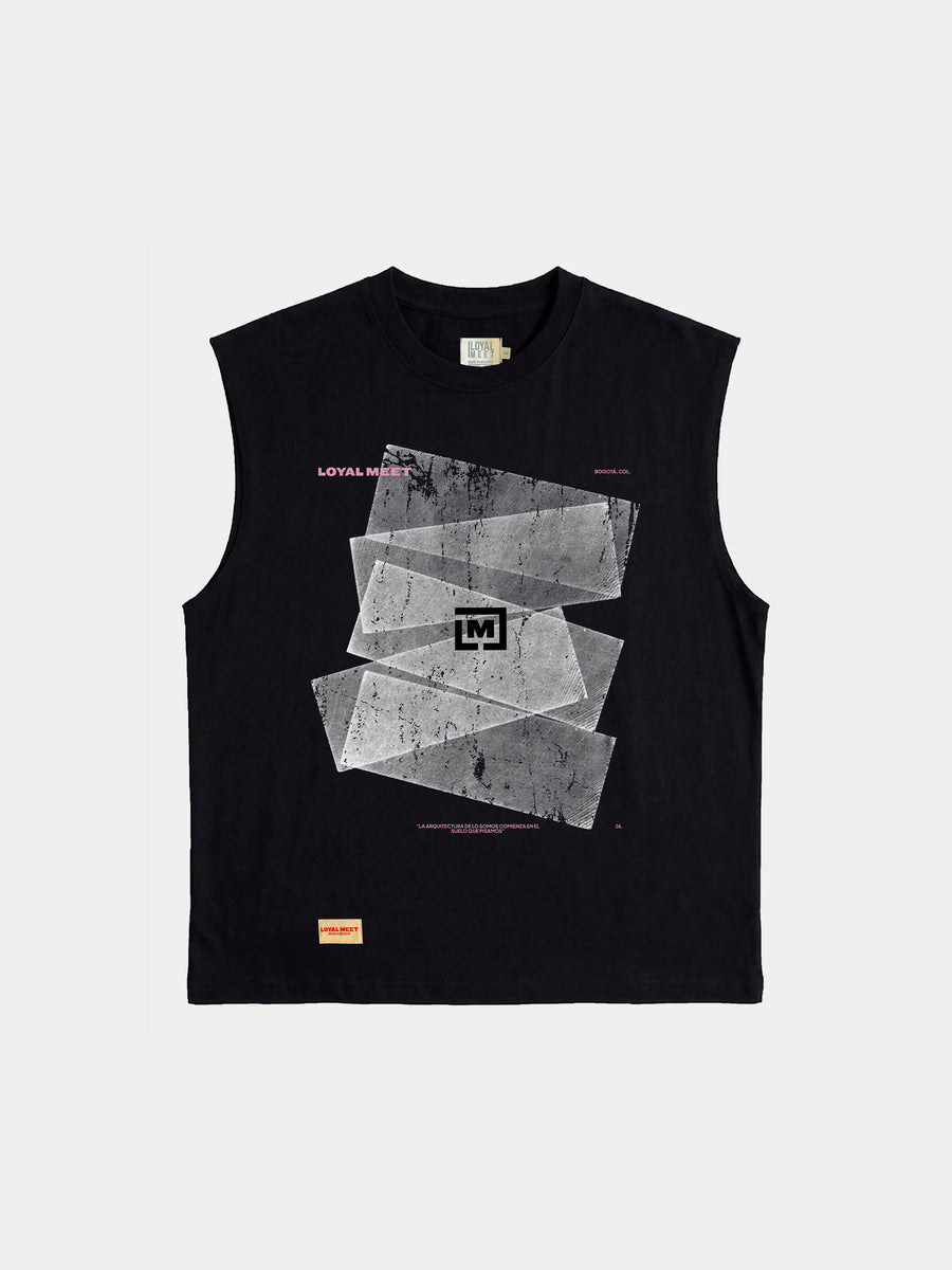 CAMISILLA BOXY CAPAS NEGRA