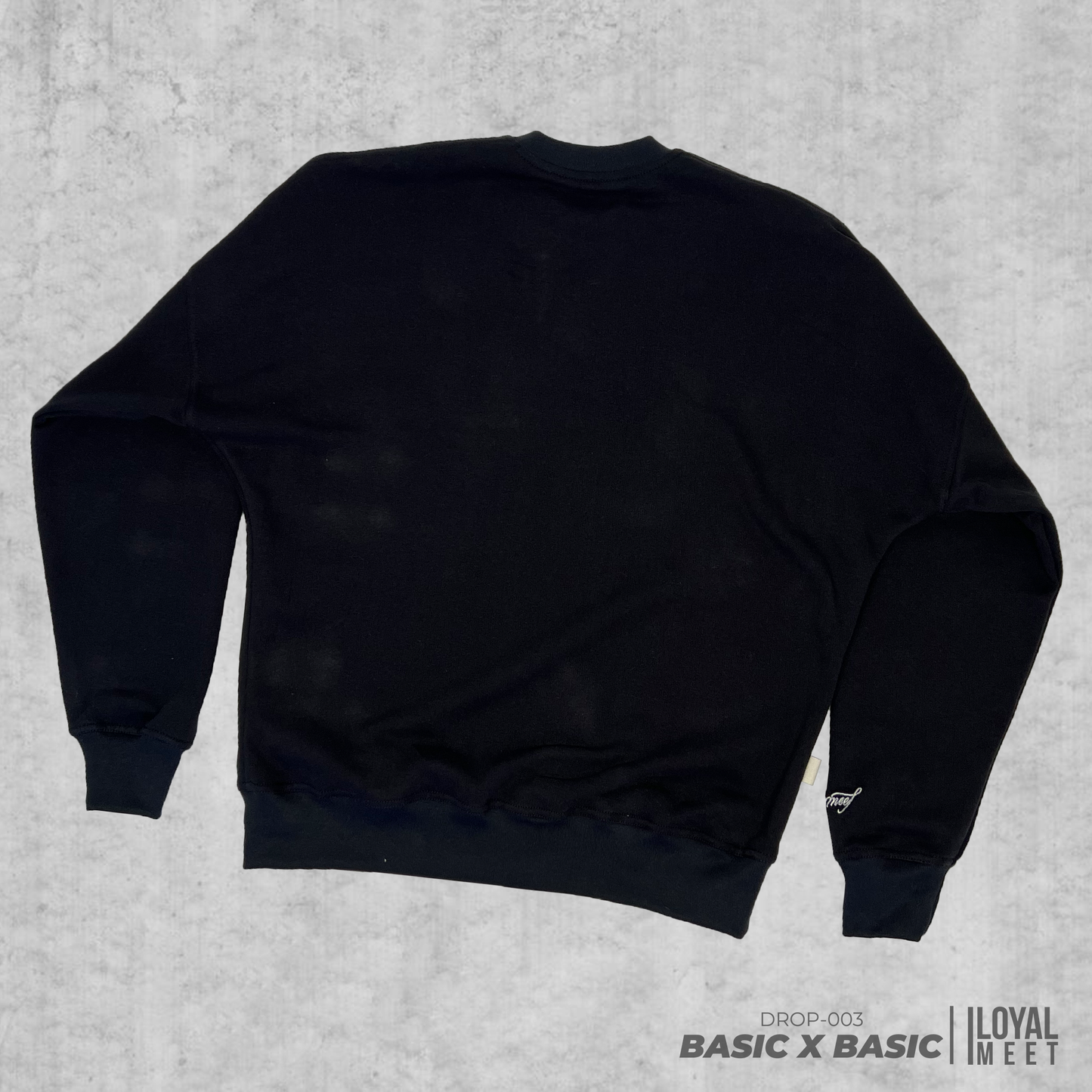 CREWNECK BASIC NEGRO