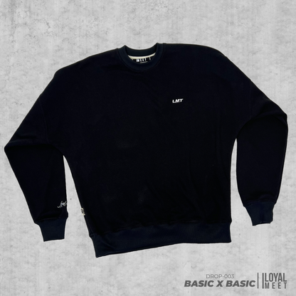 CREWNECK BASIC NEGRO