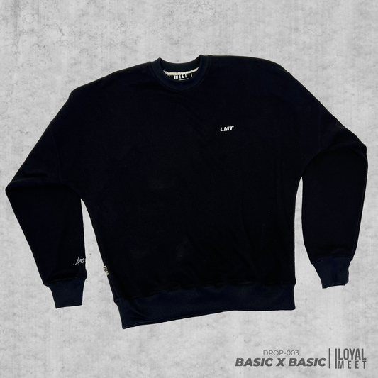 CREWNECK BASIC NEGRO