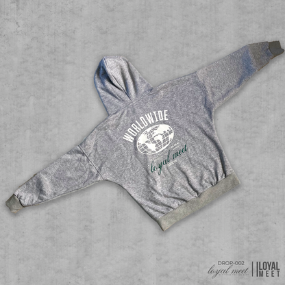 Hoodie WORLDWIDE GRIS