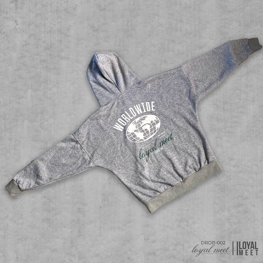 Hoodie WORLDWIDE GRIS