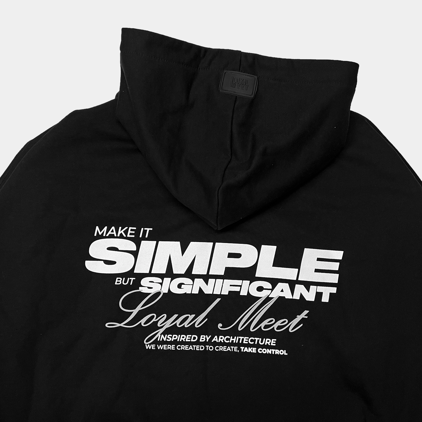 HOODIE NEOCLASIC MAKE SIMPLE NEGRO