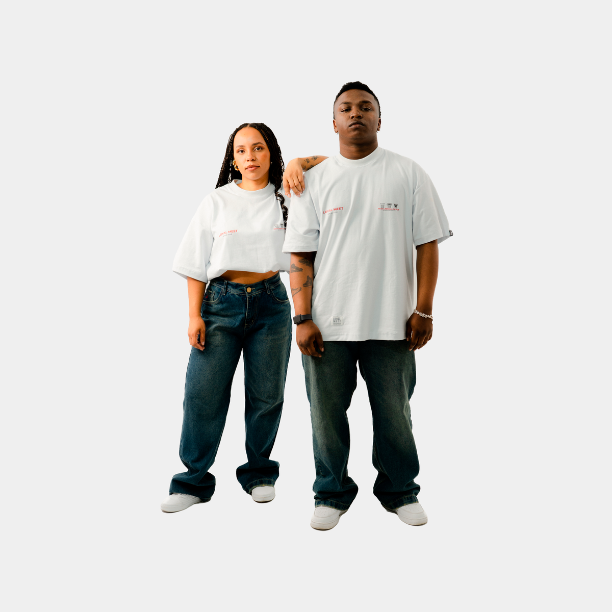 JEAN BAGGY DIRTY WASH BLUE