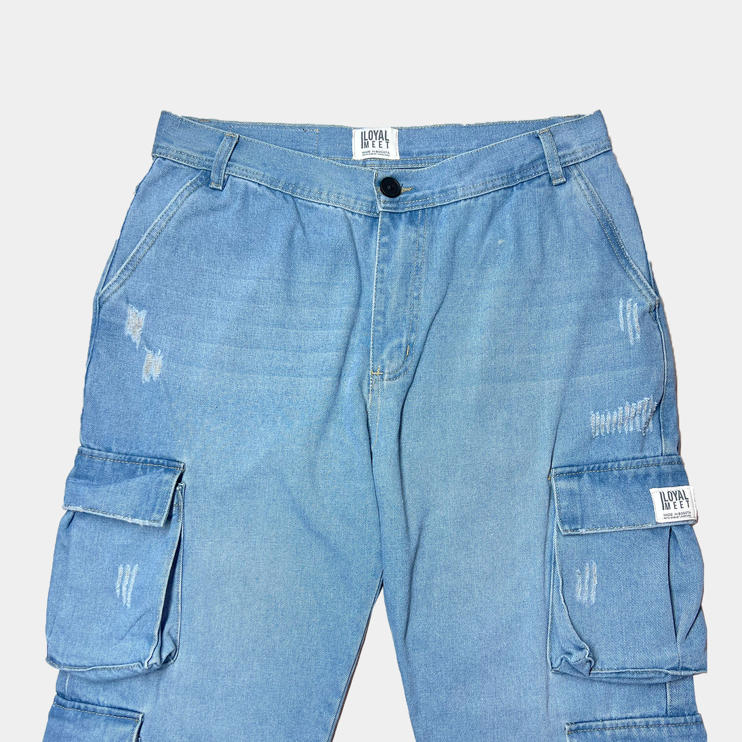 Pantalón cargo Denim