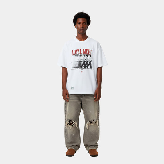 CAMISETA OVERZIDE FIVE SKINS BLANCA