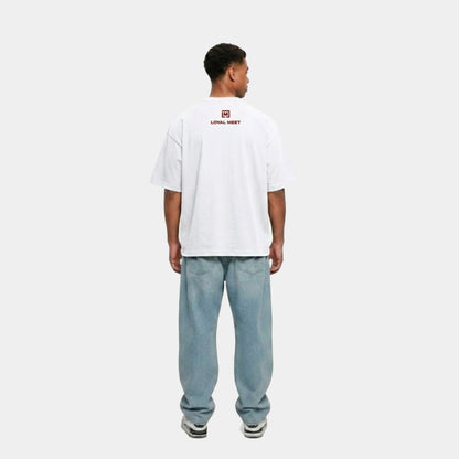 CAMISETA OVERZIDE FIVE SKINS BLANCA