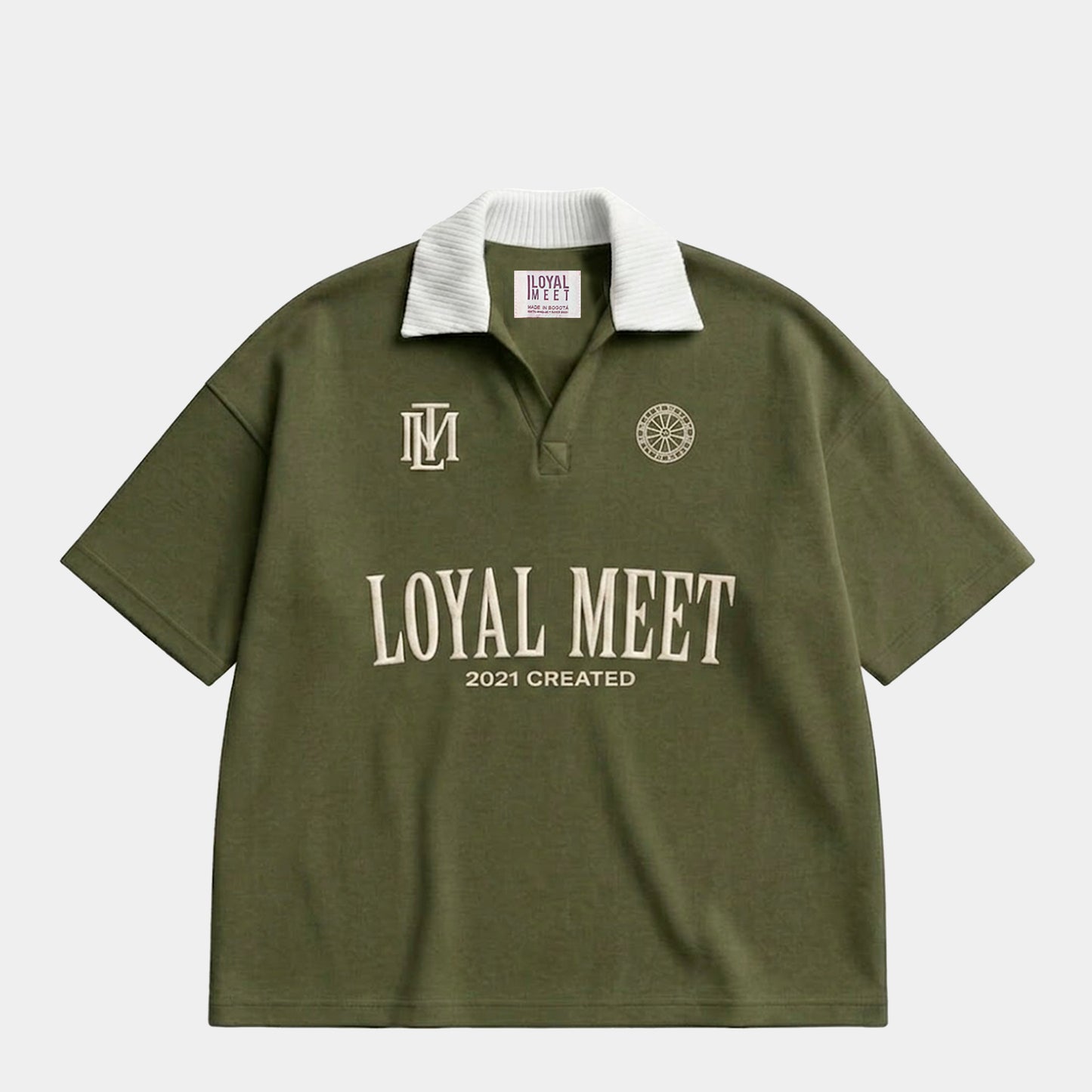 CAMISETA BOXY FIT POLO CREATED VERDE