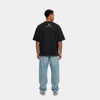 CAMISETA OVERZIDE FIVE SKINS NEGRA