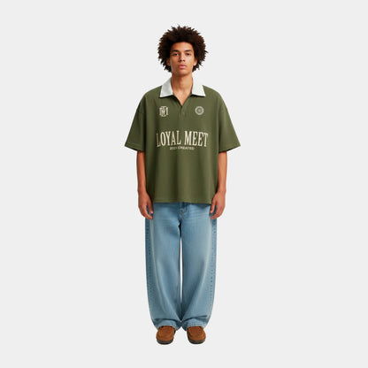 CAMISETA BOXY FIT POLO CREATED VERDE