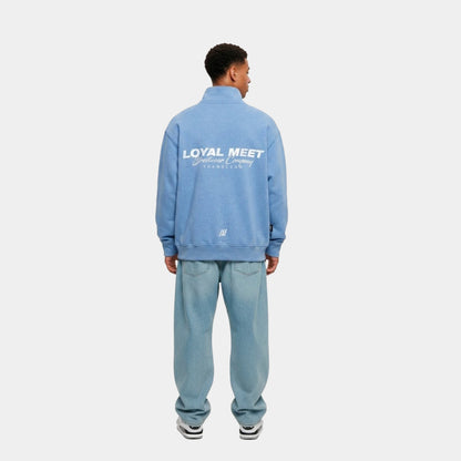 BUZO MOCKNECK AZUL CLARO