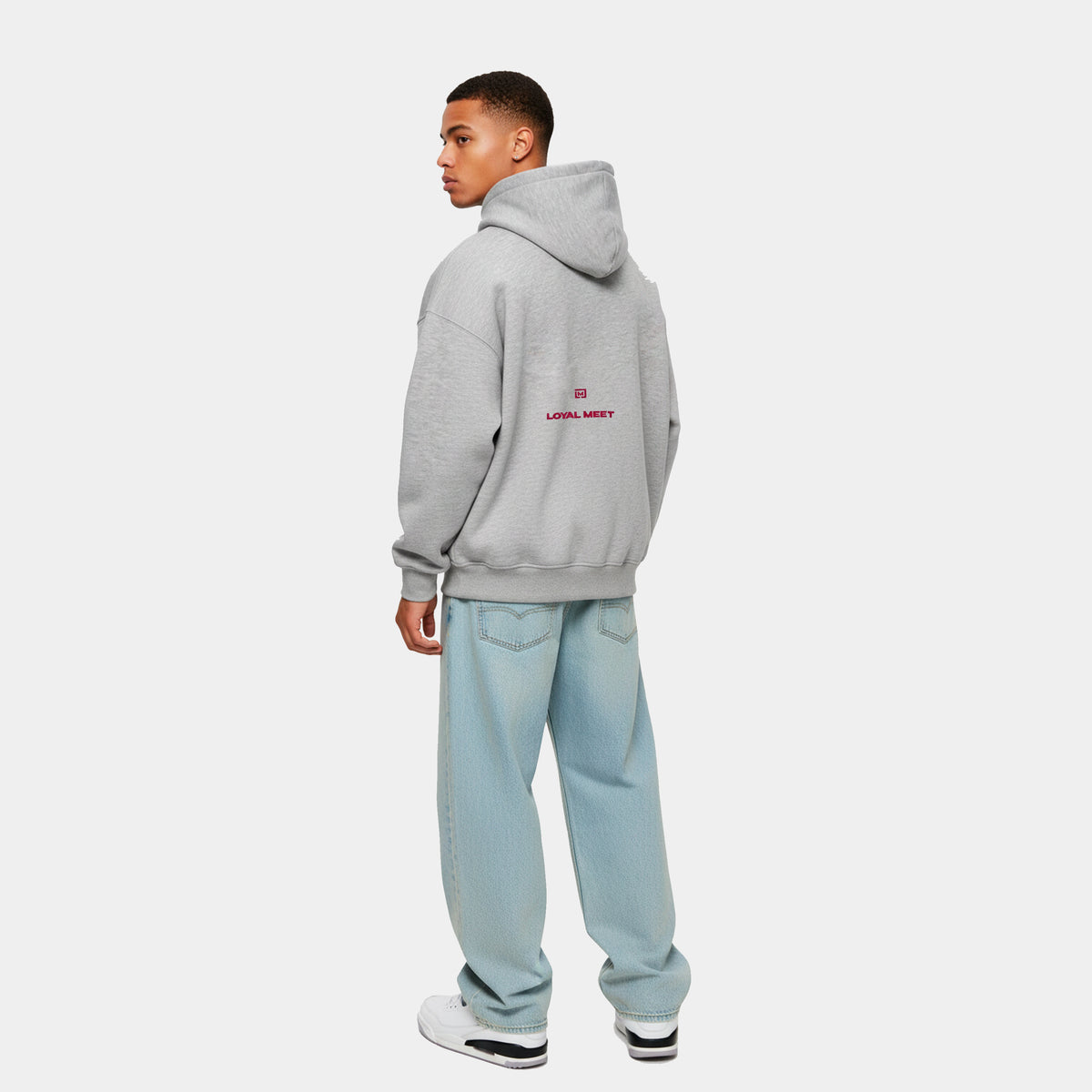 HOODIE GRIS ZIPPER DOBLE ZIP