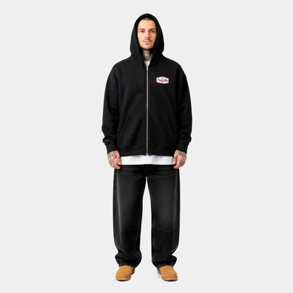 HODDIE NEGRO ZIPPER DOBLE ZIP